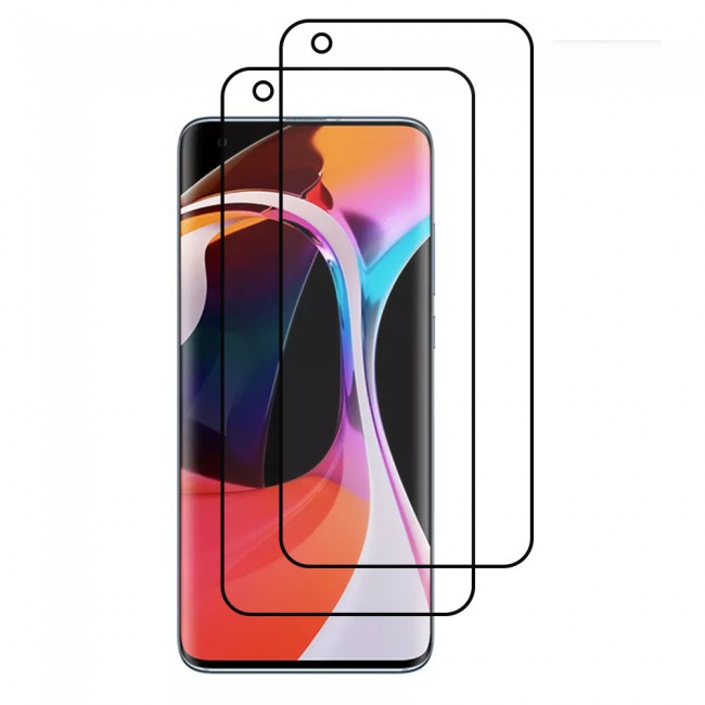 Xiaomi Mi 10 Pro 5G Tempered Glass 3D 2 Pack Super Shieldz Margoun- Black Frame