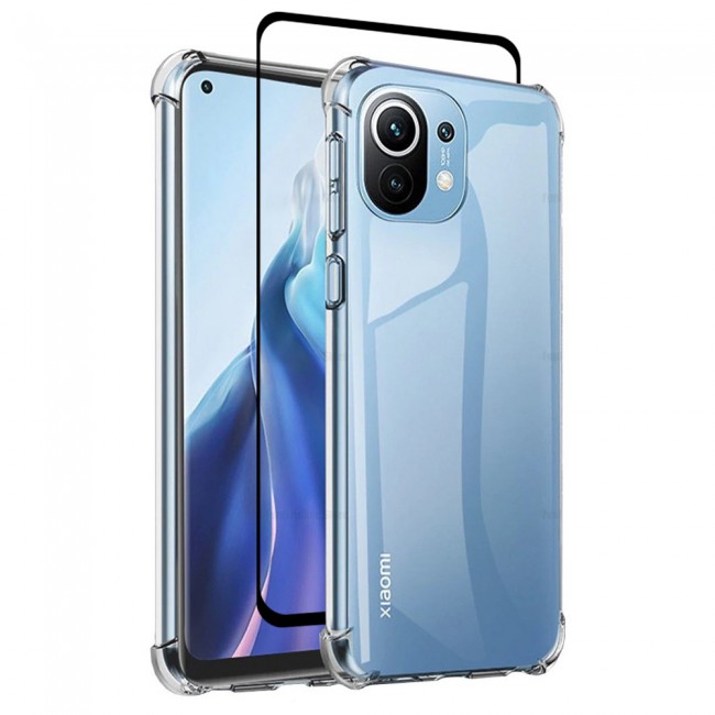 2Pack Xiaomi Mi 11 Gorilla Clear Cover and 3D Screen Protector by Margoun 