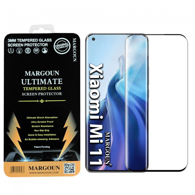 Xiaomi Mi 11 Tempered 3D Glass Screen Protector Ultimate Margoun – Black Edge
