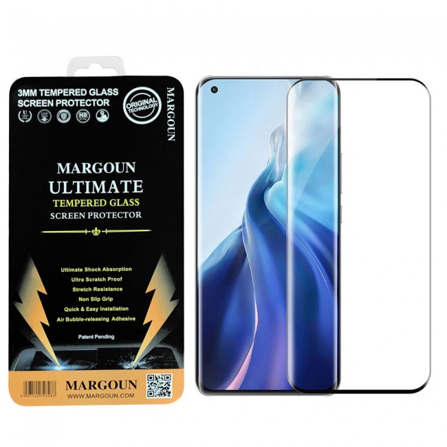 Xiaomi Mi 11 Tempered 3D Glass Screen Protector Ultimate Margoun – Black Edge