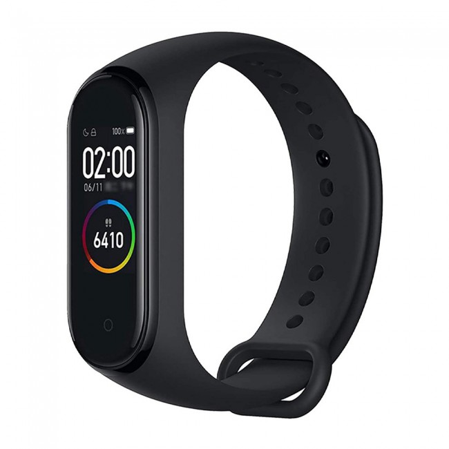 Margoun Silicone Band for Xiaomi Mi Band 3 and Mi Band 4 - Black