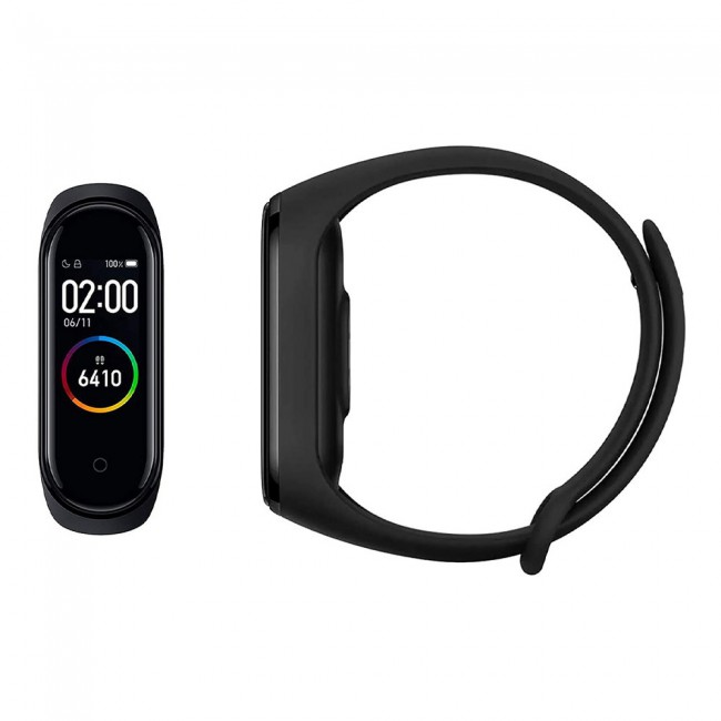 Margoun Silicone Band for Xiaomi Mi Band 3 and Mi Band 4 - Black