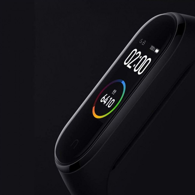Margoun Silicone Band for Xiaomi Mi Band 3 and Mi Band 4 - Black