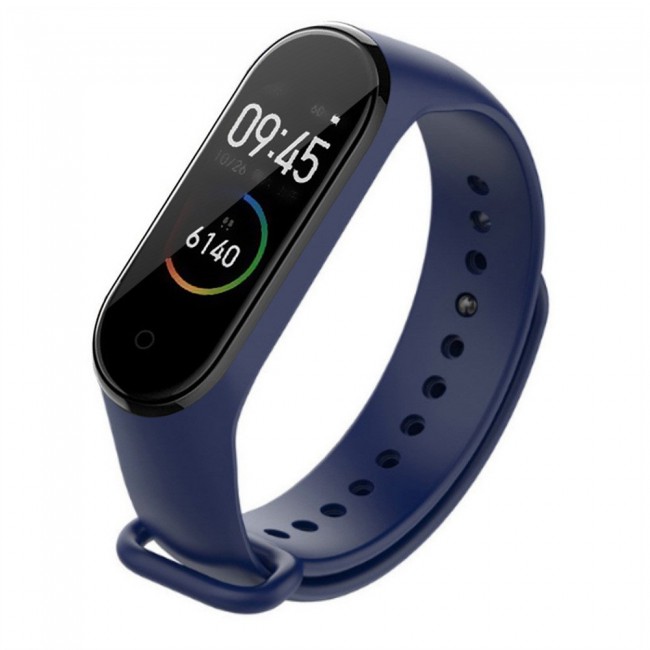 Margoun Silicone Band for Xiaomi Mi Band 3 and Mi Band 4 - Black