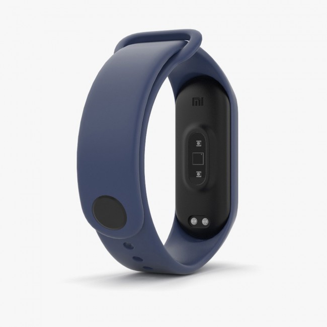 Margoun Silicone Band for Xiaomi Mi Band 3 and Mi Band 4 - Black