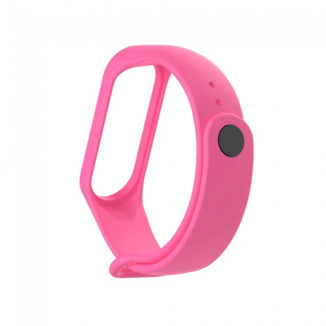 Margoun Silicone Band for Xiaomi Mi Band 3 and Mi Band 4 - Hot Pink