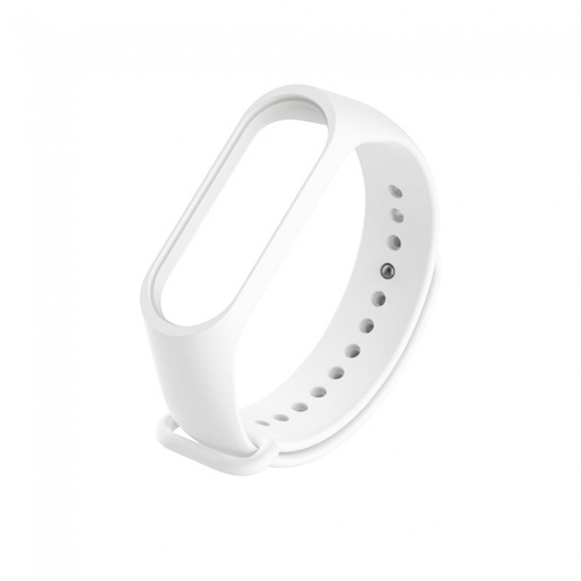 Margoun Silicone Band for Xiaomi Mi Band 3 and Mi Band 4 - White