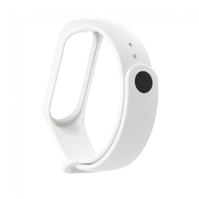 Margoun Silicone Band for Xiaomi Mi Band 3 and Mi Band 4 - White
