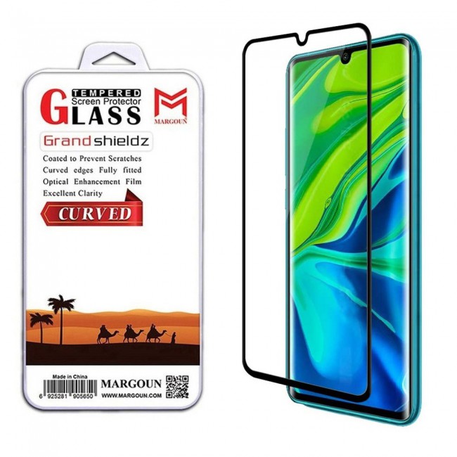 Xiaomi Mi CC9 Pro 3D Tempered Glass Grand Shieldz Margoun - Black Frame