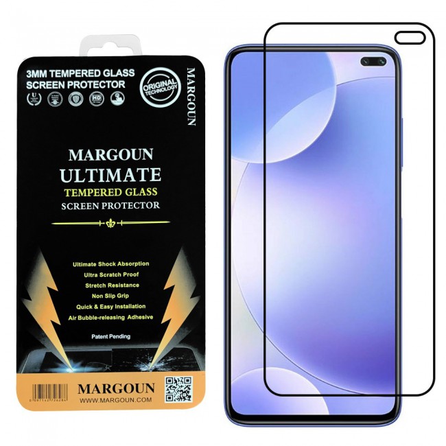 Xiaomi Redmi K30 5G Tempered Glass 3D Ultimate Margoun - Black Frame