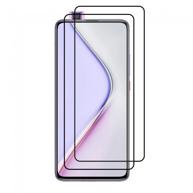 Xiaomi Redmi K30 Pro Tempered Glass 3D 2 Pack Super Shieldz Margoun- Black Frame