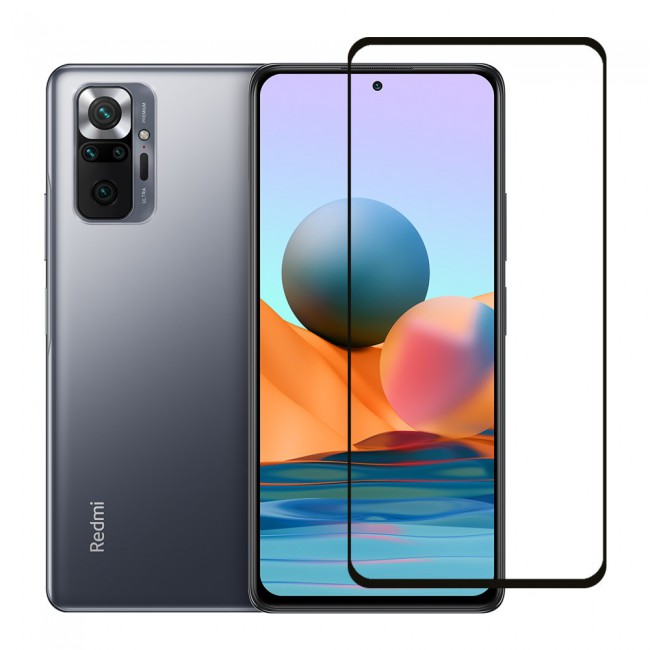Xiaomi Redmi Note 10 Tempered Glass 3D Screen Protector Ultimate Margoun - Black Frame