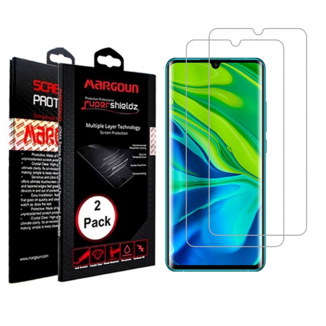 Xiaomi Mi Note 10 Screen Protector Glass 2-pack Margoun