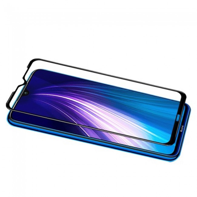 Xiaomi Redmi Note 8 Tempered Glass 3D Screen Protector 2Pack Super Shieldz Margoun- Side Black