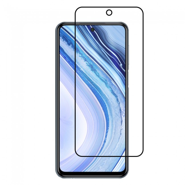 Xiaomi Redmi Note 9S Tempered Glass 3D Grand Shieldz Margoun - Black Frame