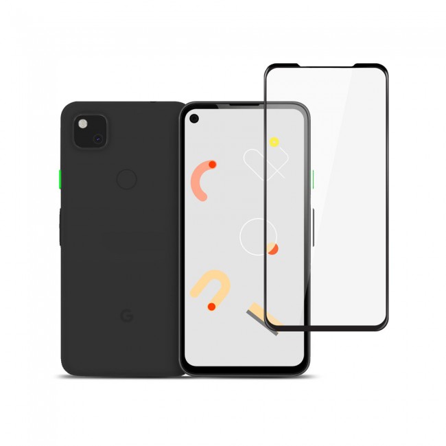 Google Pixel 4a 4G Tempered 3D Screen Protector Ultimate Margoun - Black Frame