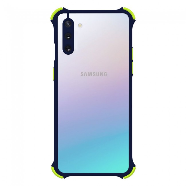 Samsung Galaxy Note 10 Frosted Gorilla Cover with Silicone Edge Proguard by Margoun - Dark Blue