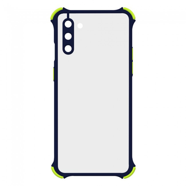 Samsung Galaxy Note 10 Frosted Gorilla Cover with Silicone Edge Proguard by Margoun - Dark Blue