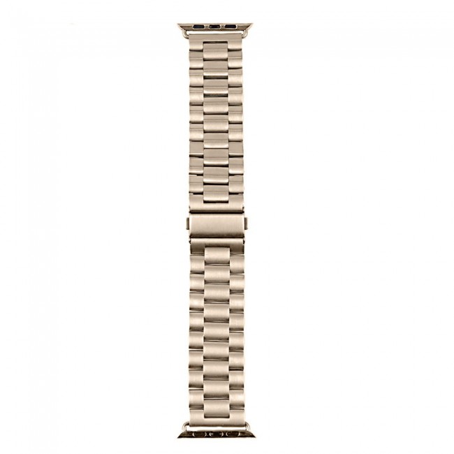Apple Watch Band 38-40-41mm Buckle Stainless Steel -  White Gold