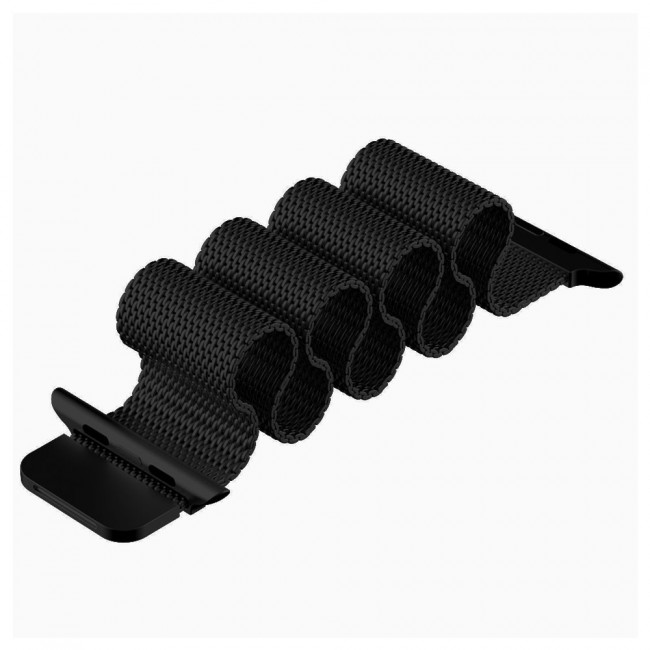 Apple Watch Band 42-44-45mm Milanese Loop Strap - 2-Pack Black Silver