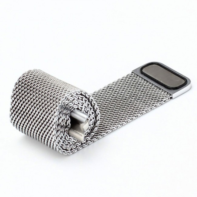 Apple Watch Band 42-44-45mm Milanese Loop Strap - 2-Pack Silver