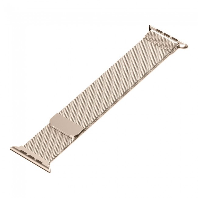 Apple Watch Band 42-44-45mm Milanese Loop Strap - 2-Pack Red Gold
