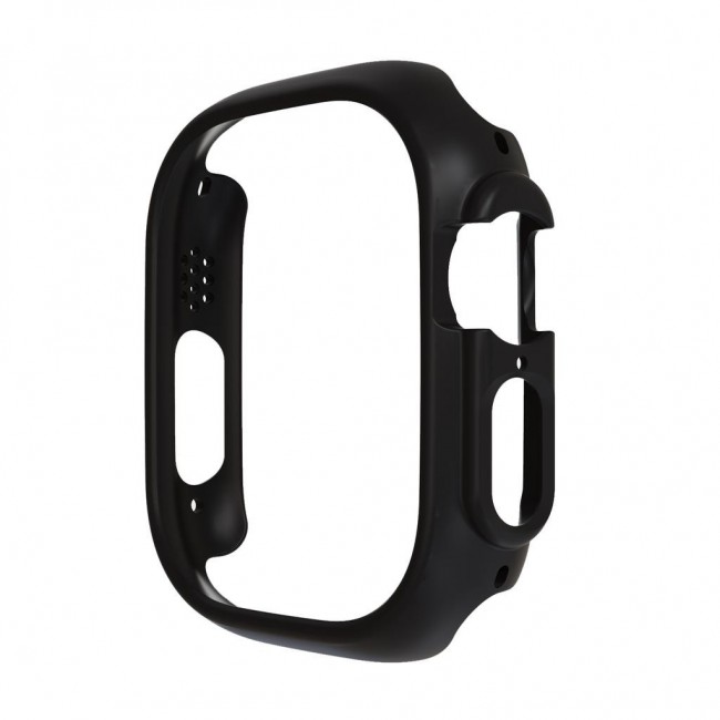 Apple Watch Ultra 49mm Case Protective Hard PC Cover Shockproof Hollow Bumper Frame Guard Compatible with iWatch Ultra 49mm Black