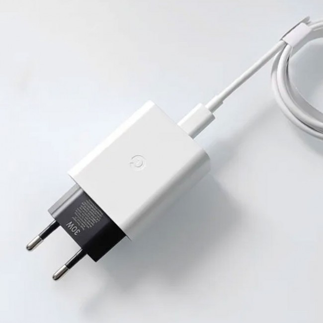 Google 30W USB C Fast Charger 2 Pins Charger/White