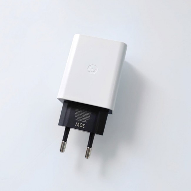 Google 30W USB C Fast Charger 2 Pins Charger/White