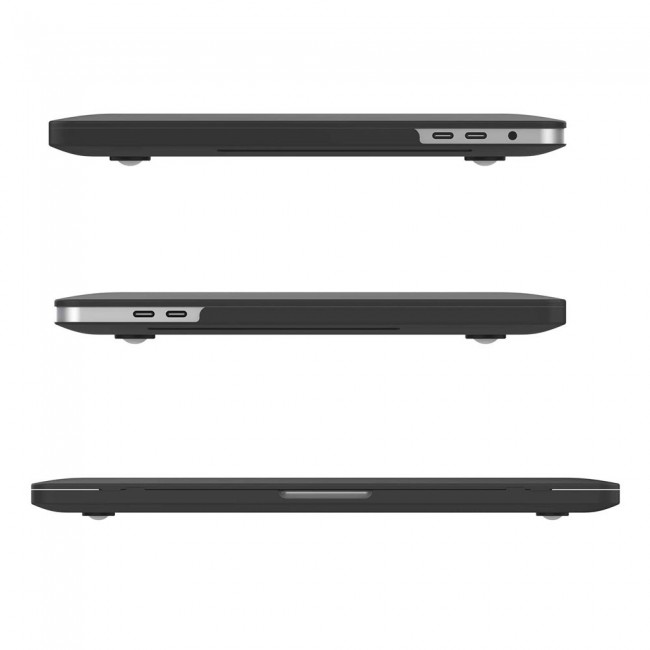 MacBook Pro 13 Inch A2251 A2289 A2159 A1989 A1706 A1708 Sleek Hard Cover and Keyboard Skin - Black