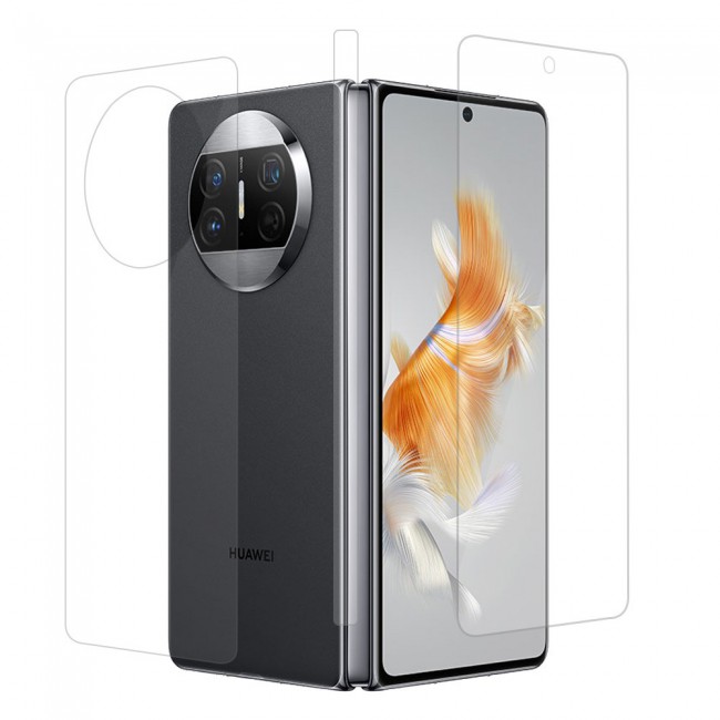 Huawei Mate X3 Screen Protector PET Hydrogel Film Flexible Front and Back Full Coverage Transparent TPU Touch Sensitive Film Margoun