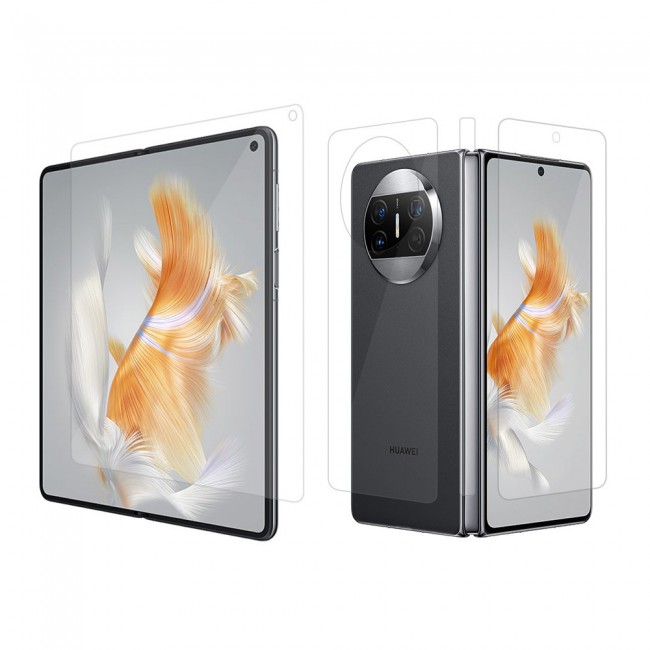 Huawei Mate X3 Screen Protector PET Hydrogel Film Flexible Front and Back Full Coverage Transparent TPU Touch Sensitive Film Margoun