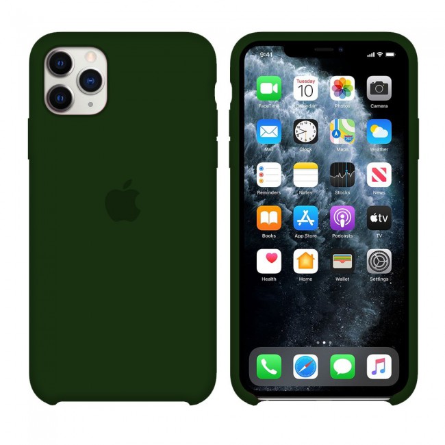 Margoun Silicone Case Cover for Apple iPhone 11 Pro Max - Forest Green