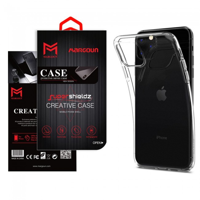iPhone 11 Pro Max TPU Clear case Cover (6.5 inch) - MARGOUN Soft Jelly case cover