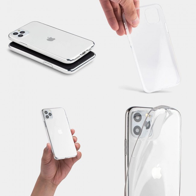 iPhone 11 Pro Max TPU Clear case Cover (6.5 inch) - MARGOUN Soft Jelly case cover