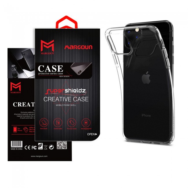 iPhone 11 Pro TPU Clear Case Cover (5.8 inch) - MARGOUN Soft Jelly case cover 
