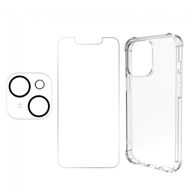 3Pack iPhone 13 Mini Lens Protector and Gorilla Case Cover and Screen Protector by Margoun