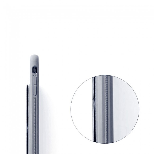 iPhone 7 Plus and 8 Plus New Margoun Silicone Cover with 2 in 1 Finger Grip and Phone Stand - Grey