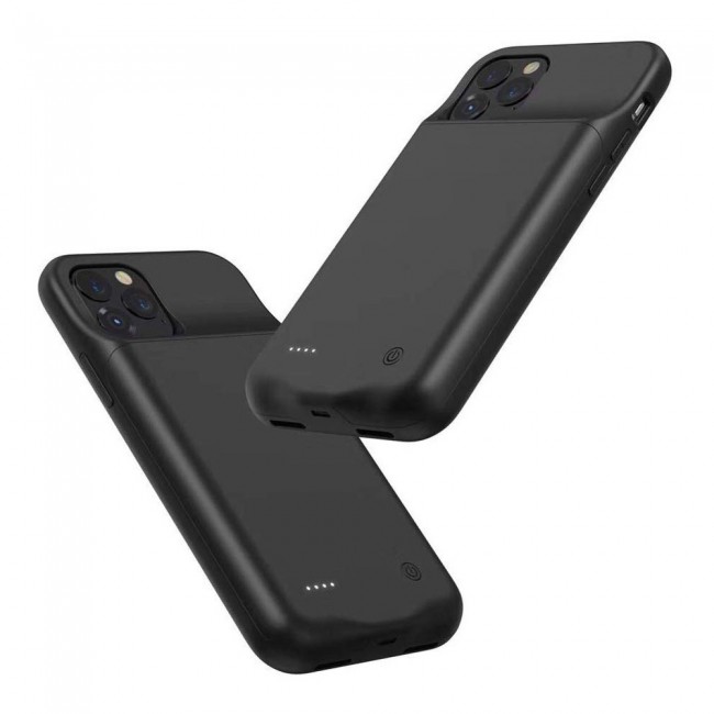 iphone 11 Pro Battery Case 3500mAh Smart Charging Case Backup Battery - Black