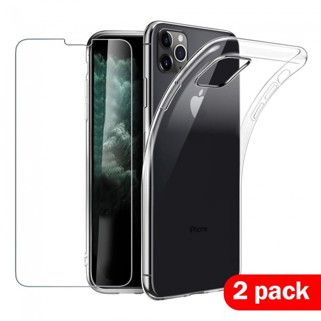 iphone 11 Pro Screen Protector and Case Cover Clear Margoun 2 Pack (5.8 inch)