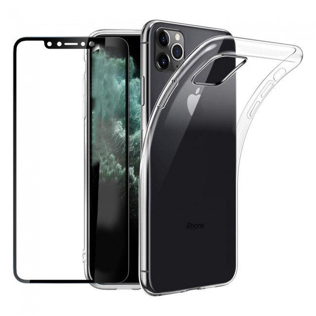 iphone 11 Pro Screen Protector 3Dand Case Cover Clear Margoun 2 Pack (5.8 inch)