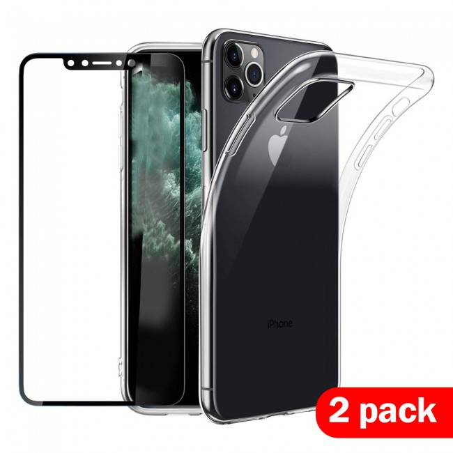 iphone 11 Pro Screen Protector 3Dand Case Cover Clear Margoun 2 Pack (5.8 inch)