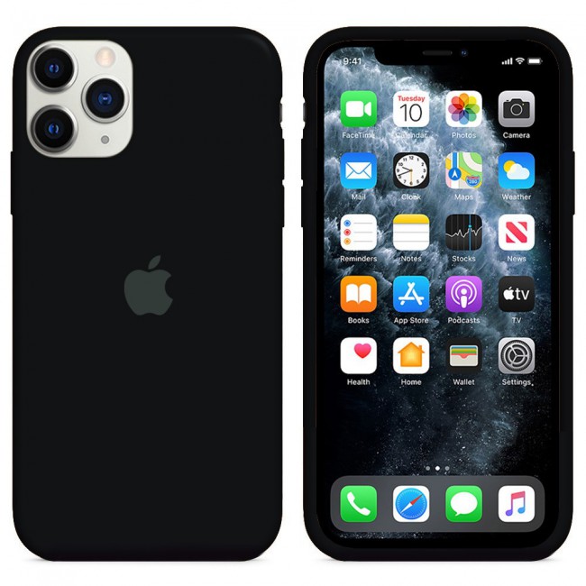 Margoun Silicone Case Cover for Apple iPhone 12 Pro Max - Black