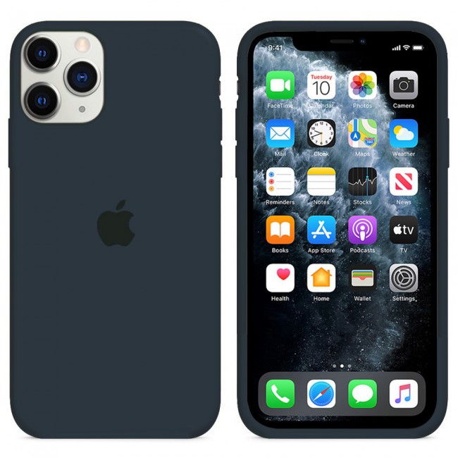 Margoun Silicone Case Cover for Apple iPhone 12 Pro Max - Deep Navy 