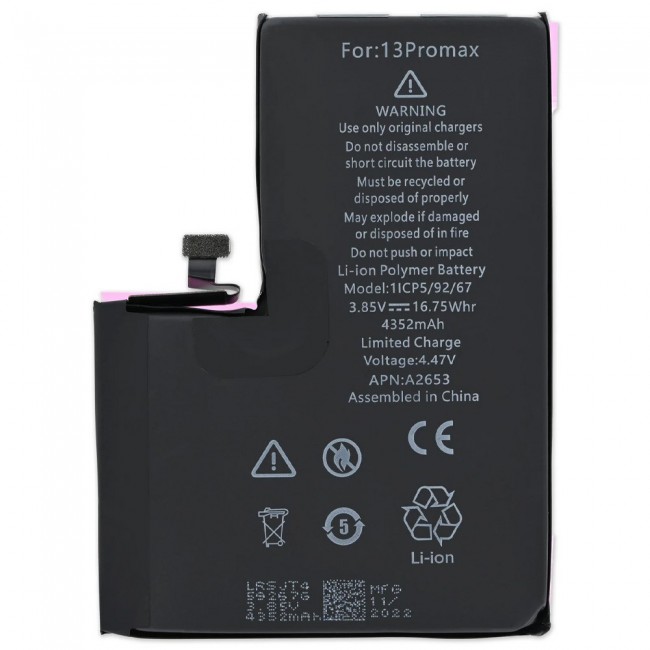 Margoun Replacement Battery for iPhone 13 Pro Max, High Capacity Li-ion Internal Battery Cell