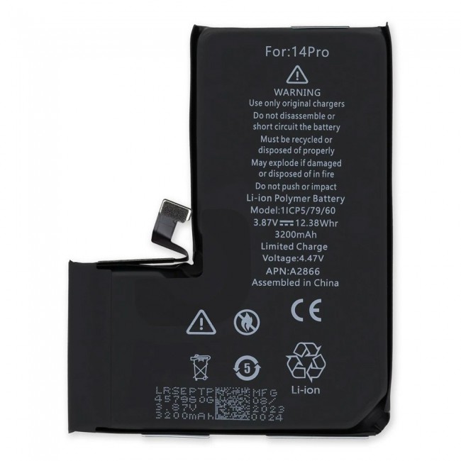Margoun Replacement Battery for iPhone 14 Pro , High Capacity Li-ion Internal Battery Cell