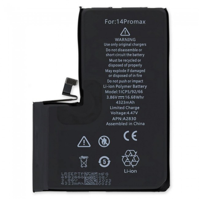 Margoun Replacement Battery for iPhone 14 Pro Max, High Capacity Li-ion Internal Battery Cell
