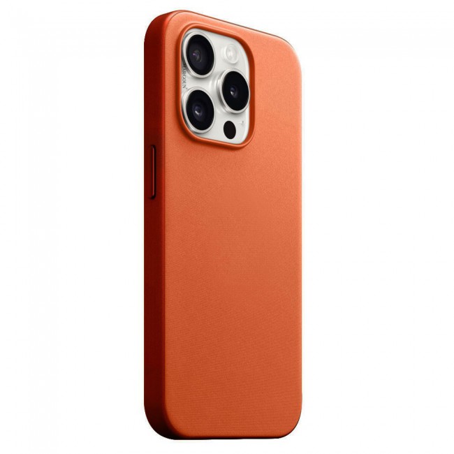 MARGOUN For iPhone 15 Pro Max Finewoven Case Compatible with MagSafe Shockproof Protective Slim Cover (Orange)