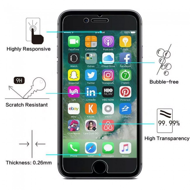 iphone SE 2020 Screen Protector Glass 2-Pack Max Sheildz Margoun