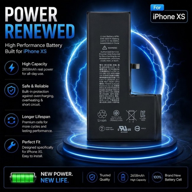 Margoun Replacement Battery for iPhone XS , High Capacity Li-ion Internal Battery Cell